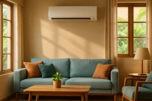 A room with an Efficient HVAC Guide in Dhaka