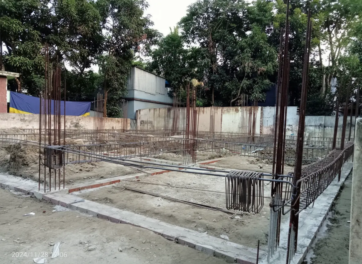 Luxury Residential Project: Construction Excellence Foundation Rebar Cage Installation for Residential Building