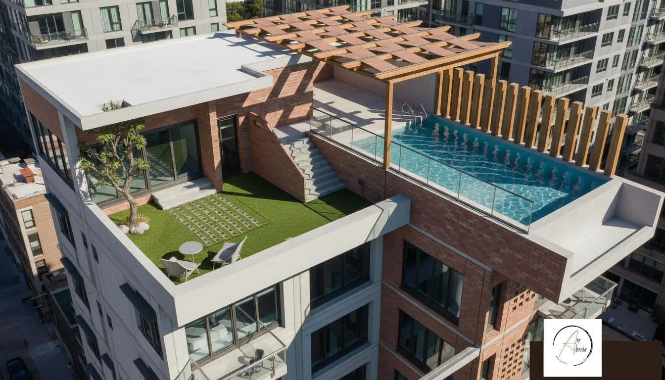 Home Luxury Residential Project-Rooftop with Pool and Garden