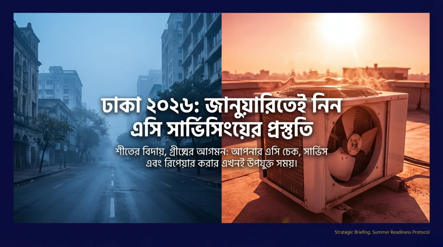 ঢাকার গ্রীষ্ম ২০২৬: জানুয়ারিতে এসি সার্ভিসিং না করলে কত টাকা বাড়তি বিল দিচ্ছেন?