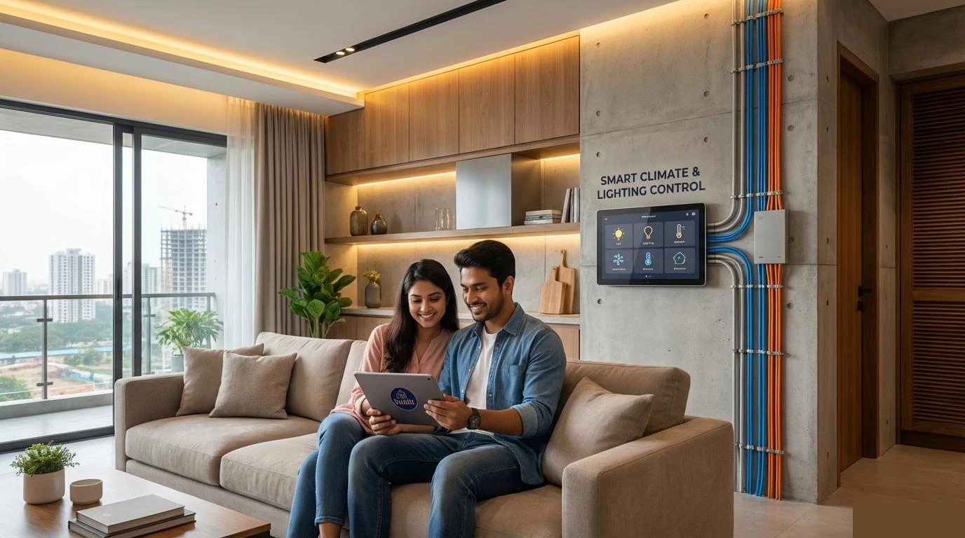 Why Dhaka's Elite Homeowners Demand 40 Years of Engineering Excellence in Interior Design Luxurious living space designed by Sunlit Pvt. Limited, showcasing elegant interior decor and integrated smart home technology.