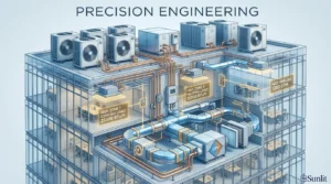 এসি কীভাবে ঘর ঠান্ডা করে? (HVAC) কাজ করার সহজ নিয়ম ও টেকনিক্যাল গাইড Infographic demonstration of the best HVAC service company