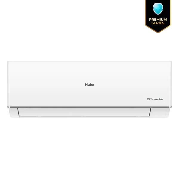 Haier energy-efficient AC model with self-clean technology in BD.